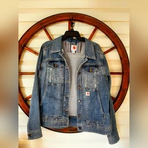 Women's Carhartt Benson Denim Jean Jacket Large
